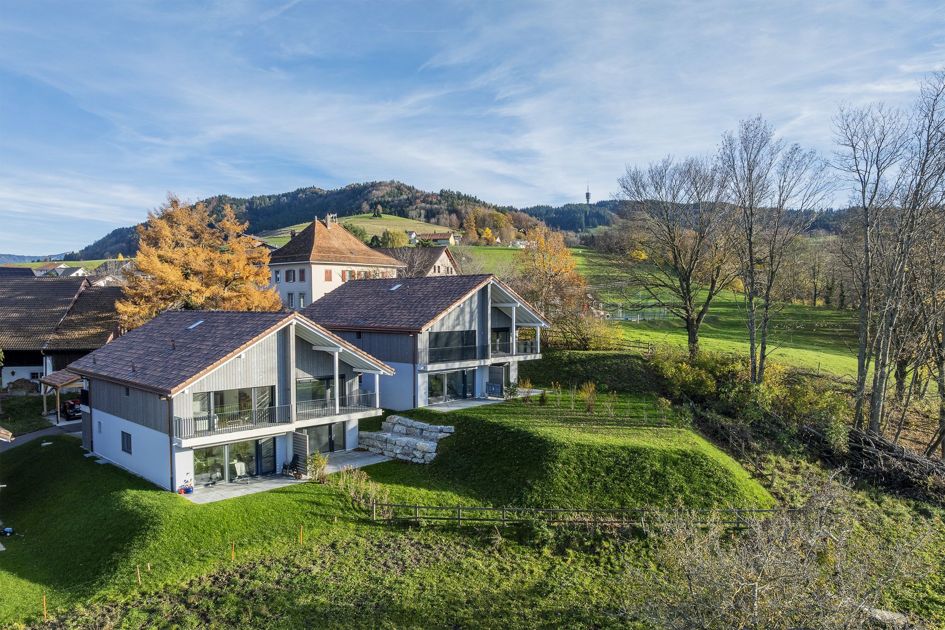 Villa jumelée neuve 2A - 4.5 pièces avec vaste jardin - Villarlod (Gibloux, FR) - photo 11