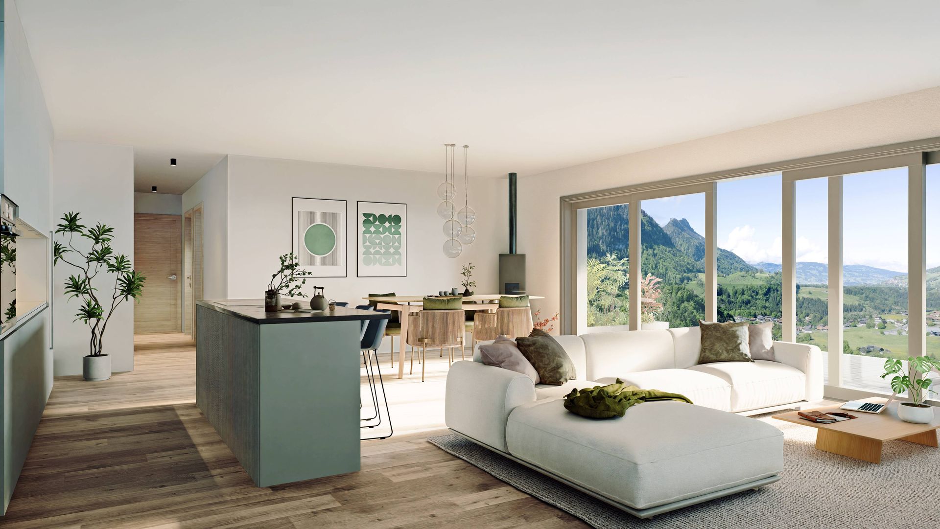 Charmey – Lot 1 - Magnifique appartement neuf de 4,5 pièces avec vue et grande terrasse - photo 2