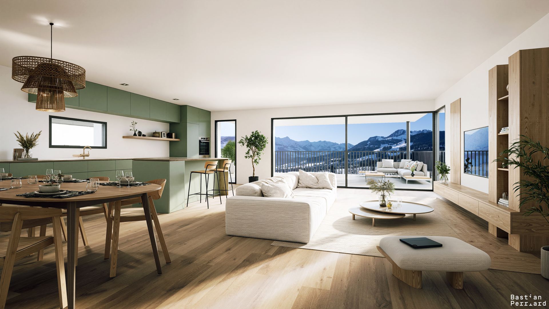 Appartement de standing neuf de 3.5 p. avec vue panoramique sur les montagnes à La Tour-de-Trême - photo 4