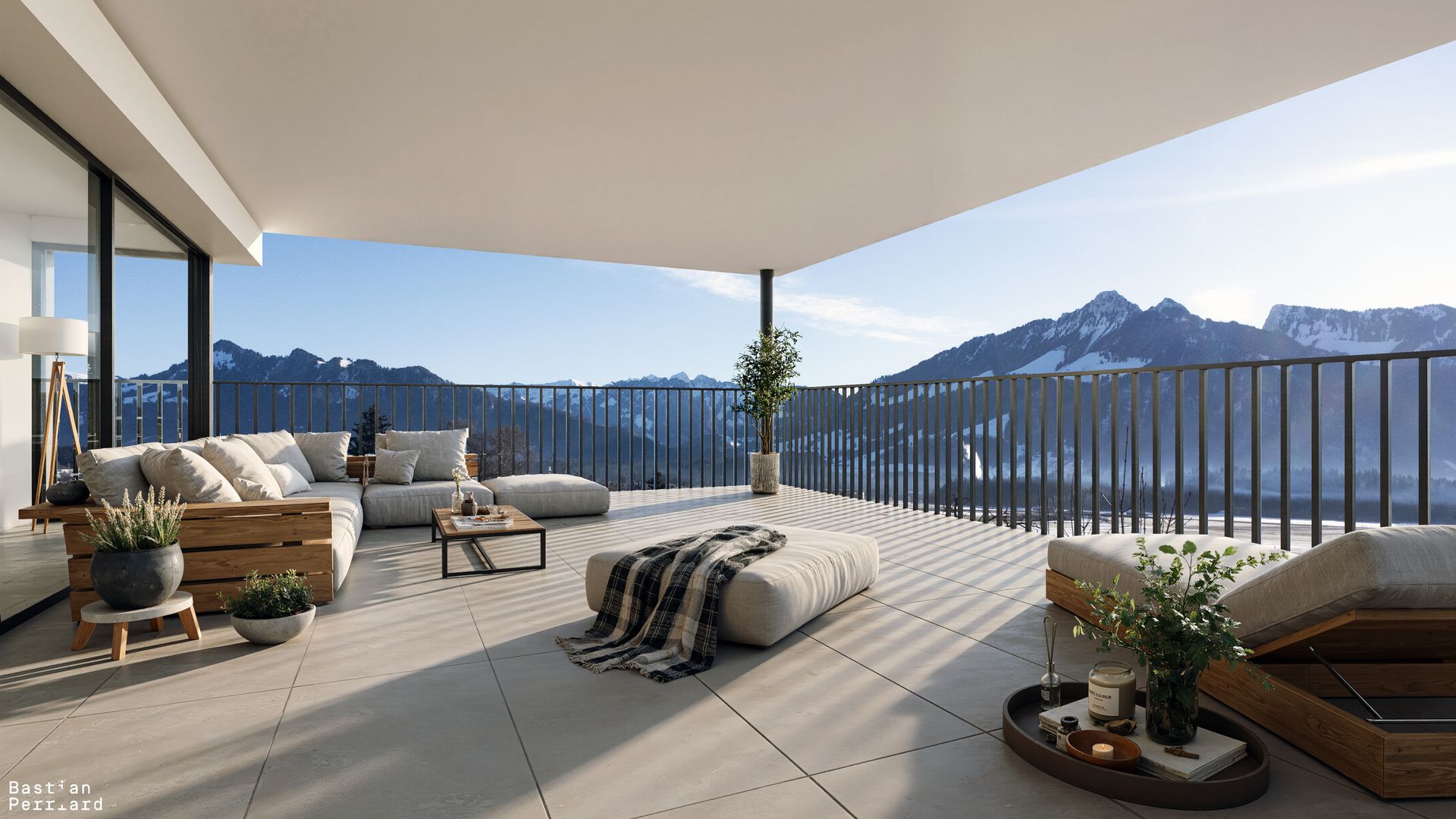 Appartement de standing neuf de 3.5 p. avec vue panoramique sur les montagnes à La Tour-de-Trême - photo 2